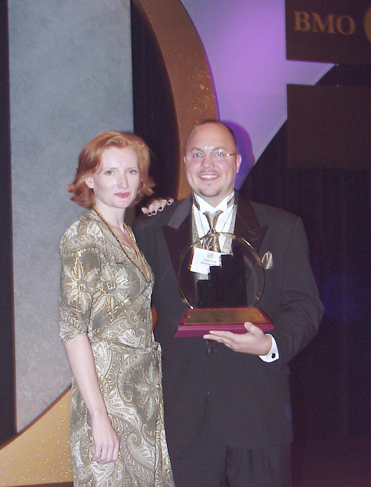 Entrepreneur of the Year — Jeffrey Shmigelsky and guest with the trophy